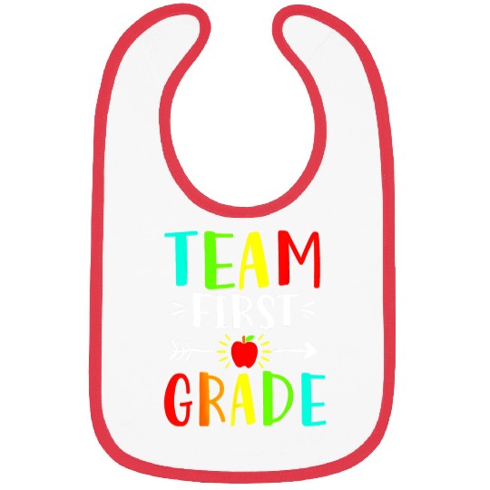Team First Grade Student Teacher Team Funny Back Bibs