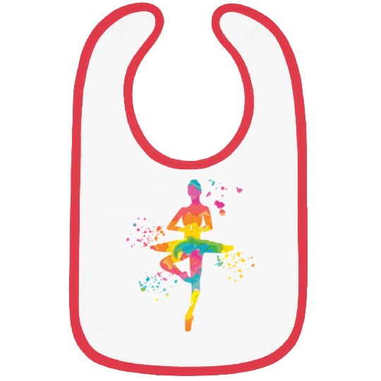 Ballet Dancer Colorsplash Ballerina Bibs
