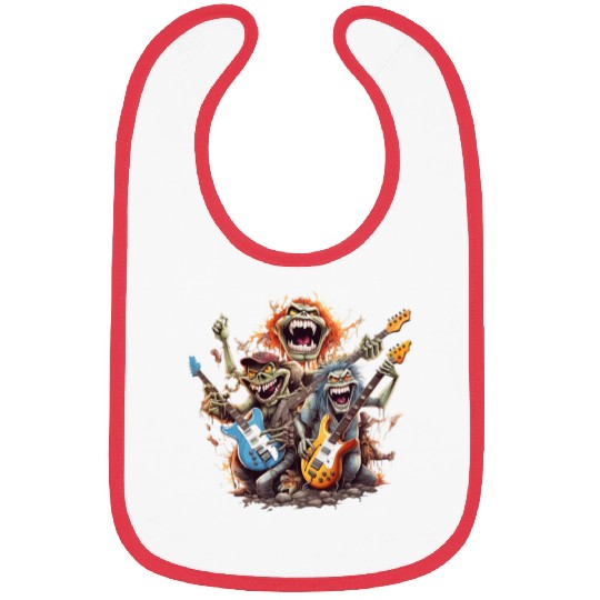 Monsters of Rock and Roll for Music enthusiasts Bibs