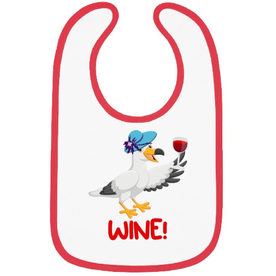 Seagull Bibs Wine Lover North German Seagulls