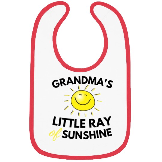 Grandma's Little Ray Of Sunshine Cute Baby Bibs
