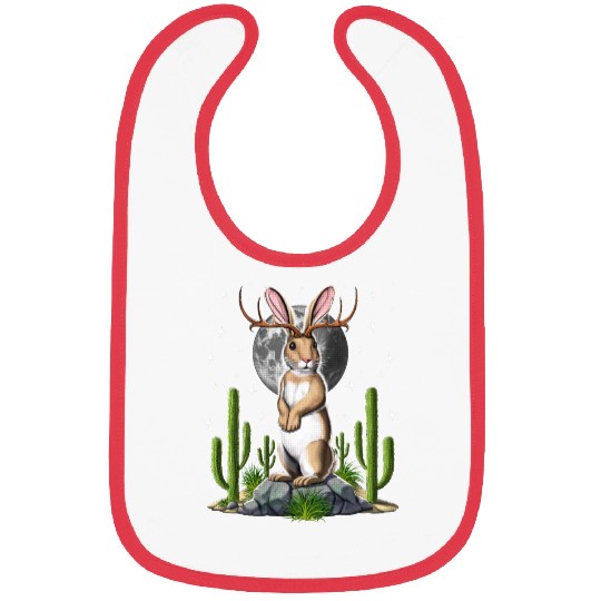 Jackalope Rabbit Bibs