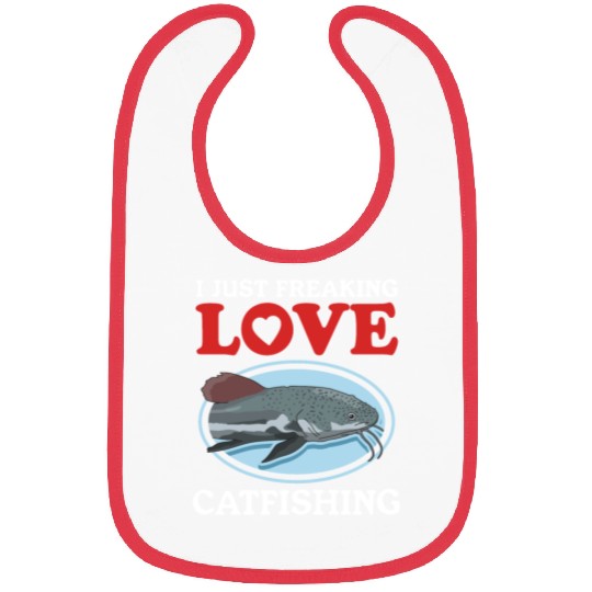 Catfish Fishing Love Catfishing Bibs