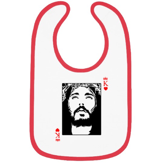 Jesus Is King Jesus King Of Hearts Card Christian Bibs