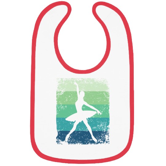 Ballet Dancer Vintage Woman Ballerina Bibs
