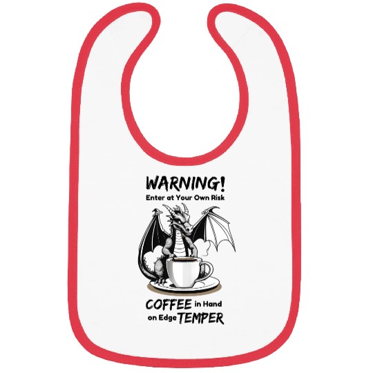 Angry Dragon Coffee Phrase Bibs