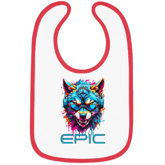Epic Wolf Bibs