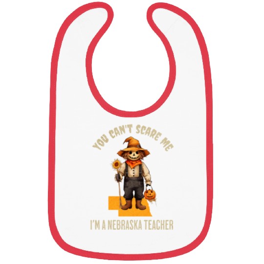 I’m a Nebraska Teacher Halloween Fall Autumn Bibs