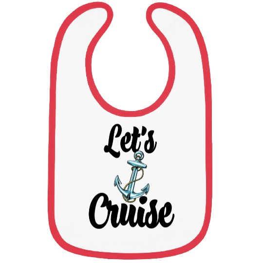 Lets Cruise Anchor Bibs