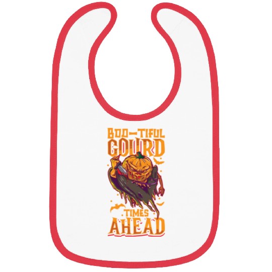 Scary Pumpkin Halloween Costume Autumn Fall Gift Bibs