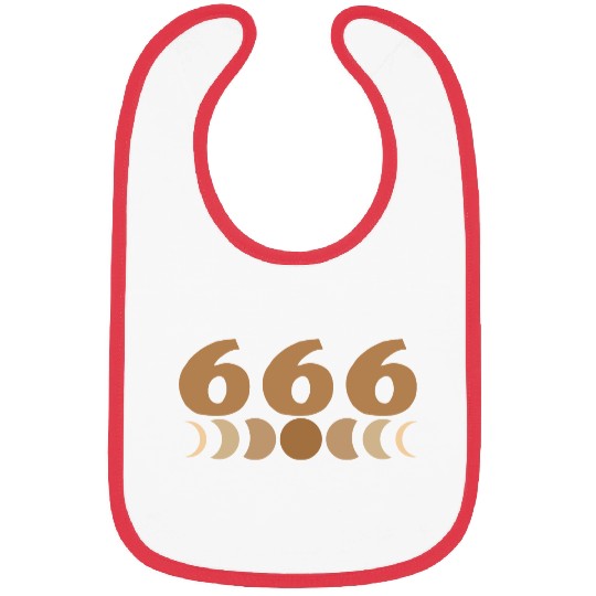 Moon Cycle Brown Angel Numbers 666 Bibs