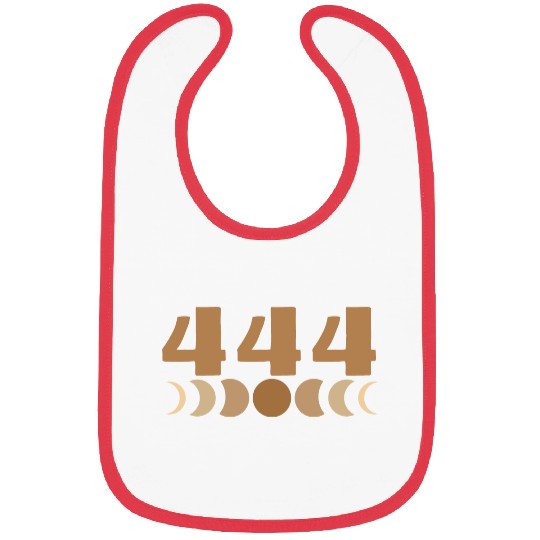 Moon Cycle Brown Angel Numbers 444 Bibs