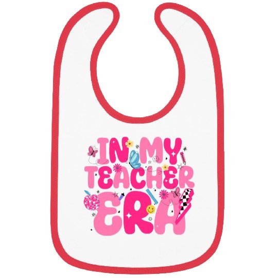 In My Teacher Era Best Teacher Appreciation Retro Bibs