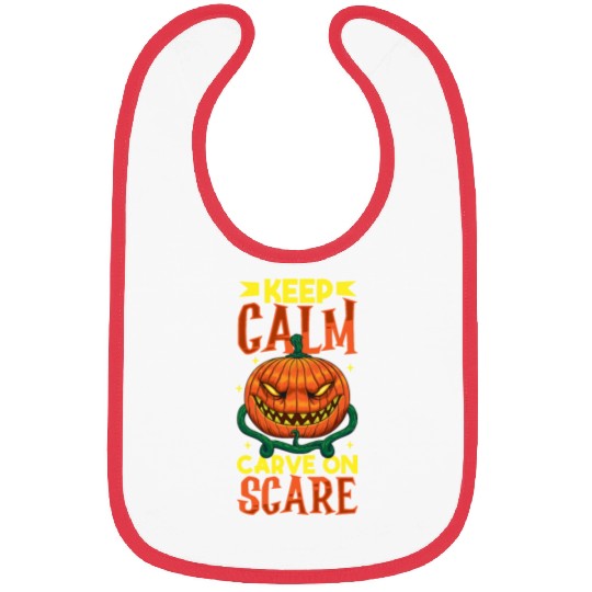 Scary Pumpkin Halloween Costume Autumn Fall Gift Bibs