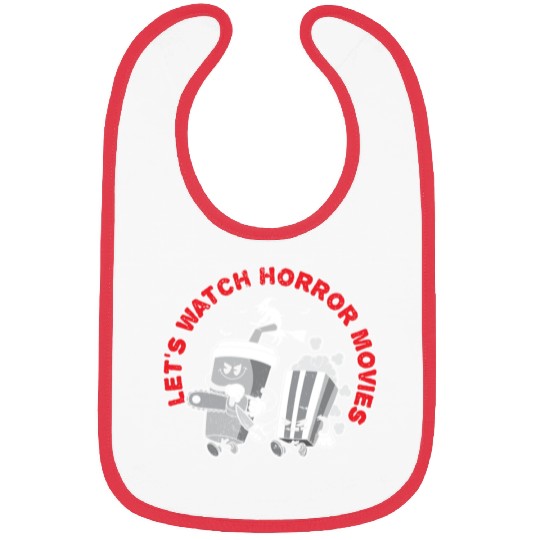 Let's Watch Horror Movies Happy Halloween Cuddle Bibs