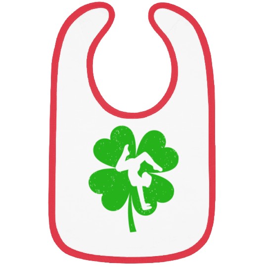 Gymnast St. Patrick's Day Irish Shamrock Bibs