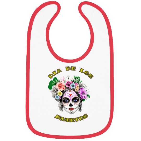 flower girl - day of the dead Bibs
