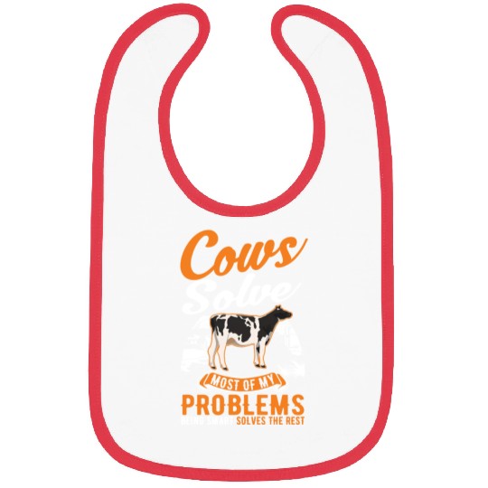 Cow Gift Farmer Cattle Breeder Cows Bibs