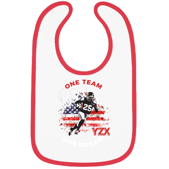 American football one team one dream Bibs