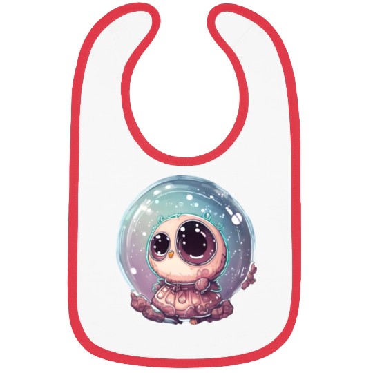 Little Owl Creature Trapped In Bubble Bibs