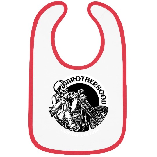 Riding brotherhood culture, skeleton riding a bike Bibs