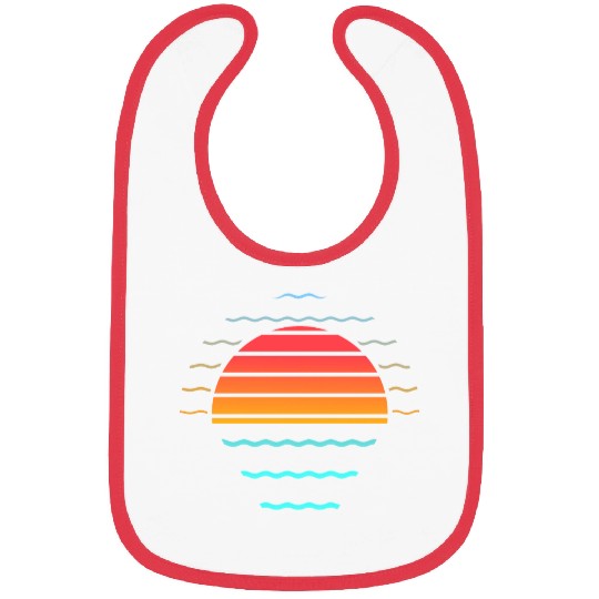 Retro sunset style 80s Bibs