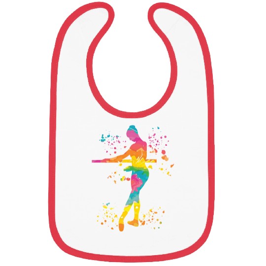 Ballet Dancer Colorsplash Ballerina Bibs