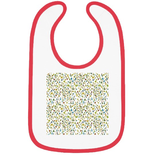 Geometric fantasy in nature colors Bibs