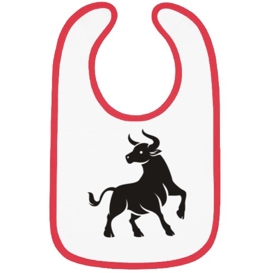 Taurus Zodiac Symbol Astrological Sign Bibs