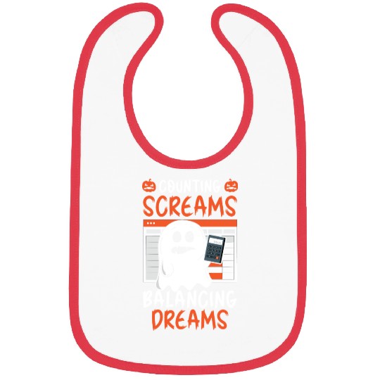 Counting Screams Balancing Dreams Halloween Bibs