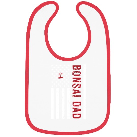 American Flag Bonsai Dad Bibs