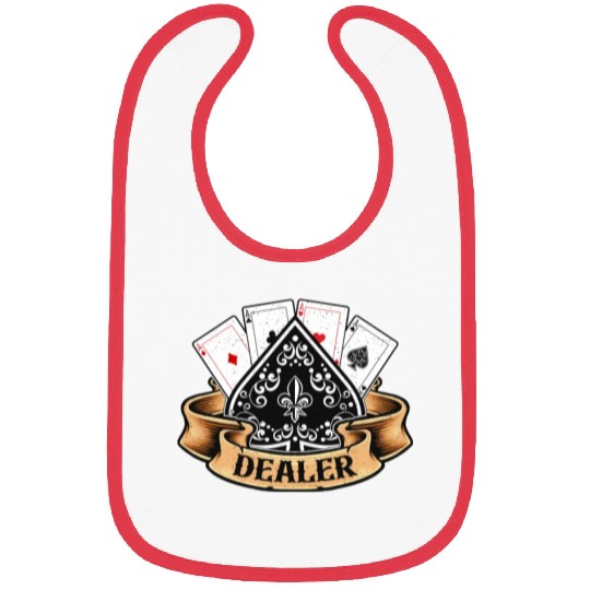 Classic Blackjack Dealer Gambling Card Game Casino Bibs