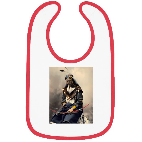 Native American Chief Bone Necklace With Bow Arrow Bibs