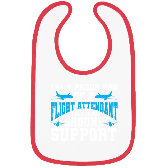 Flight Attendant Dad Airplane Flight Attendant Bibs