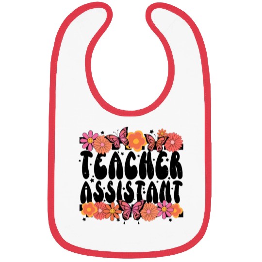 Floral Teacher Assistant Bibs