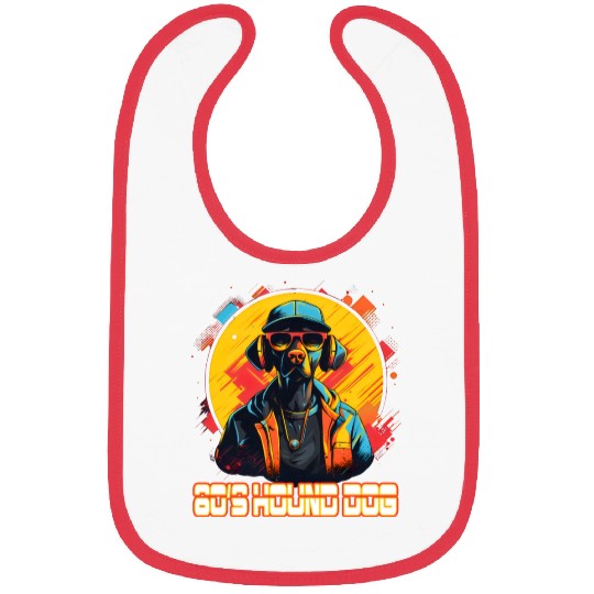 80s hip hop Hound Dog Bibs