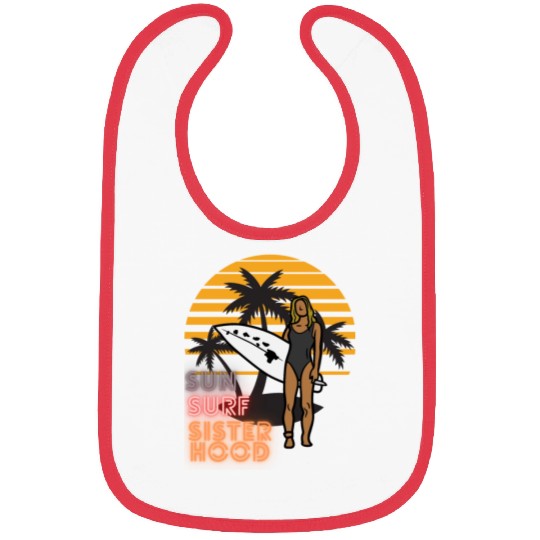 Sun, Surf, Sisterhood Bibs