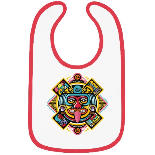 Colorful Aztec Illustration: Ethnic Ornament Bibs