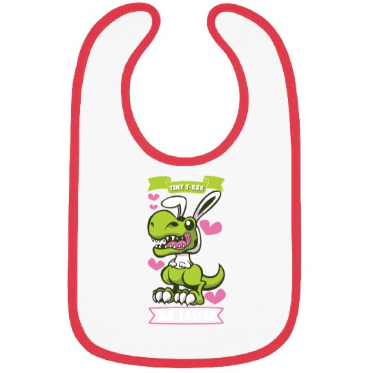 Easter T-rex Dinosaur Easter Funny T-rex Easter Bibs