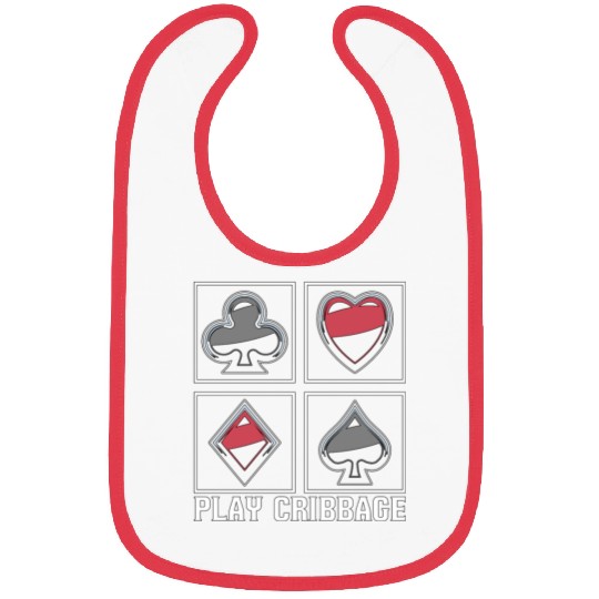 Play Cribbage Playing Cards Loves Crib Board Game Bibs