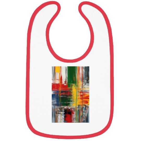 Colorful Abstract Painting Bibs