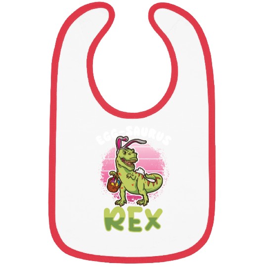 Easter T-rex Dinosaur Easter Funny T-rex Easter Bibs