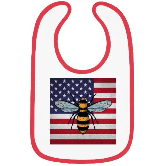 Beekeeper Beekeeping Us Flag Bibs