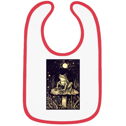 Starry night frog Bibs