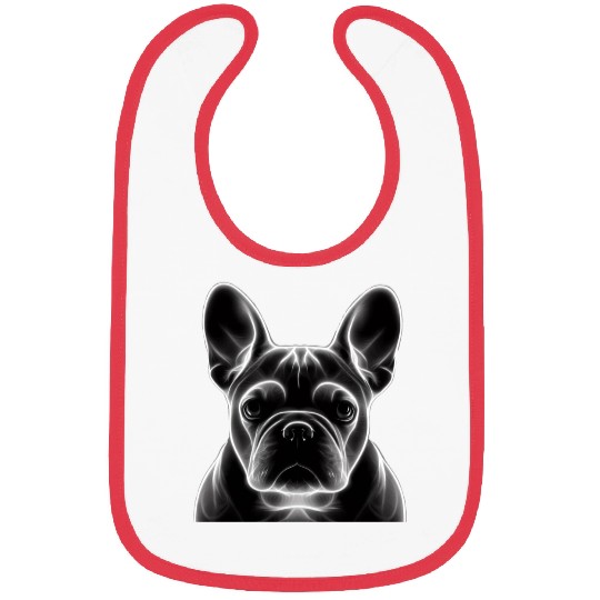 Frenchie Neon Art Bibs