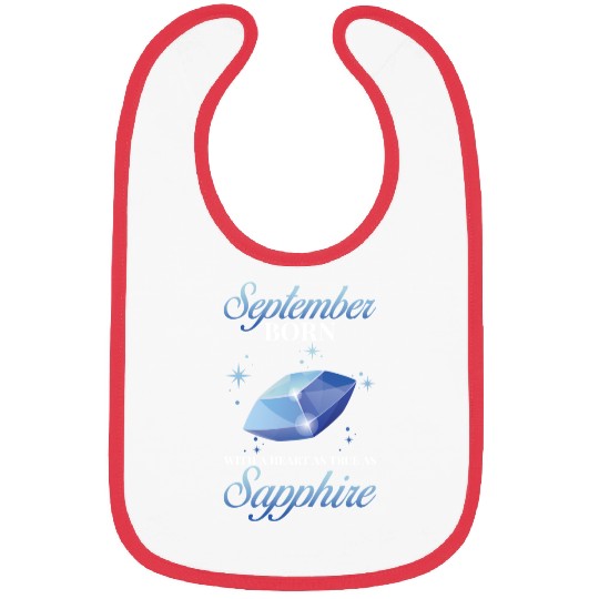 Birthstone September Sapphire Bibs