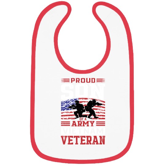 Proud Son Of A Army Vietnam Veteran Bibs