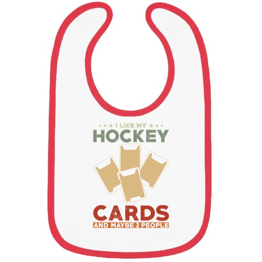 Hockey Trading Card Collector Quote Bibs