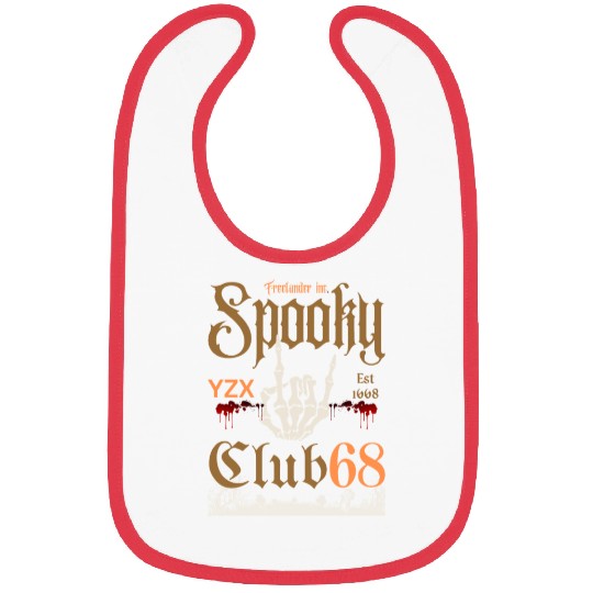 Spooky club skeleton Bibs