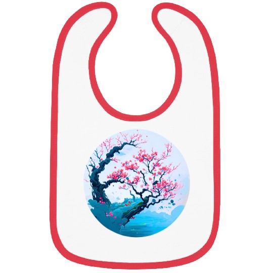 Cherry blossoms tree Bibs
